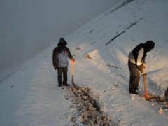 Carretera con harta nieve - Arequipa 2017